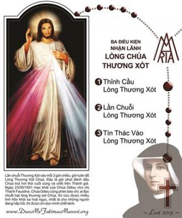 Kinh Năm Thánh Lòng Chúa Thương Xót