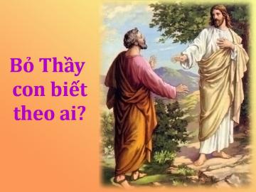 Bỏ Thầy chúng con biết theo ai?