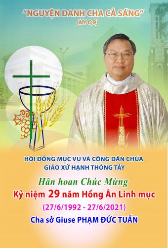 Chúc Mừng 29 năm Hồng Ân Linh mục Cha sở Giuse